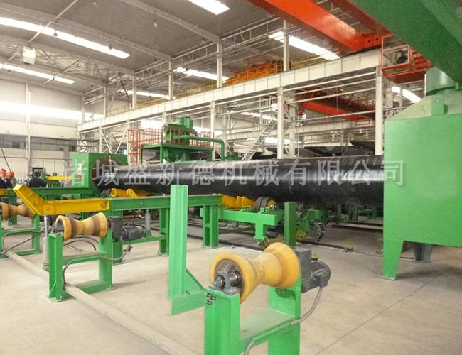 鋼管內(nèi)壁拋丸清理機